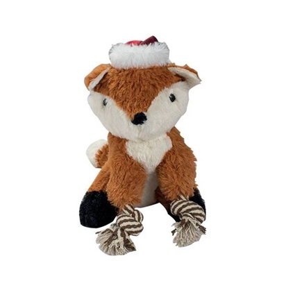 Picture of Christmas fox plush with rope 22cm